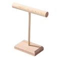 thumbnail image 4 of yotijay Jewelry T Shape Bar Stand Necklace Holder Wooden Jewelry Rack Minimalist Dresser S, 4 of 9