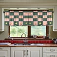 thumbnail image 3 of Yayeee Kitchen Curtains Tier Set of 2 Light Filtering 57"x24" Over Sink Window Panels, Pink Abstract, 3 of 7