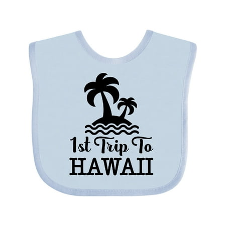 

Inktastic First Trip to Hawaii Vacation Gift Baby Boy or Baby Girl Bib