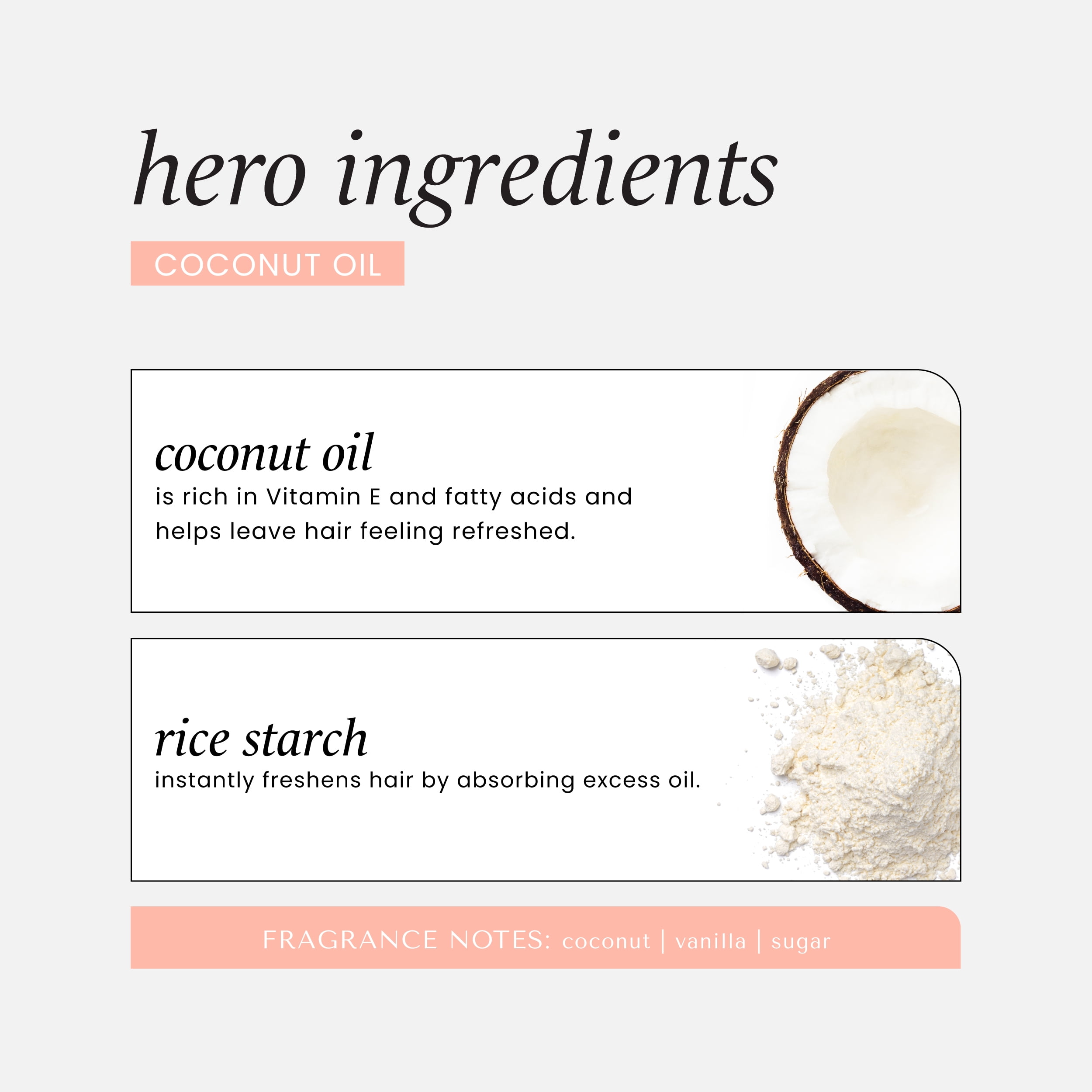 (4 pack) HASK Coconut Oil Nourishing Dry Shampoo, 8.1oz