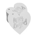 thumbnail image 1 of Inkdotpot 50 Pack Real Silver Foil Paper Tag Merry Christmas Favor Hang Tag, 1 of 6