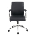 thumbnail image 3 of Mid Back Manager's Chair with Dillon Black Fabric and Chrome Base, 3 of 9