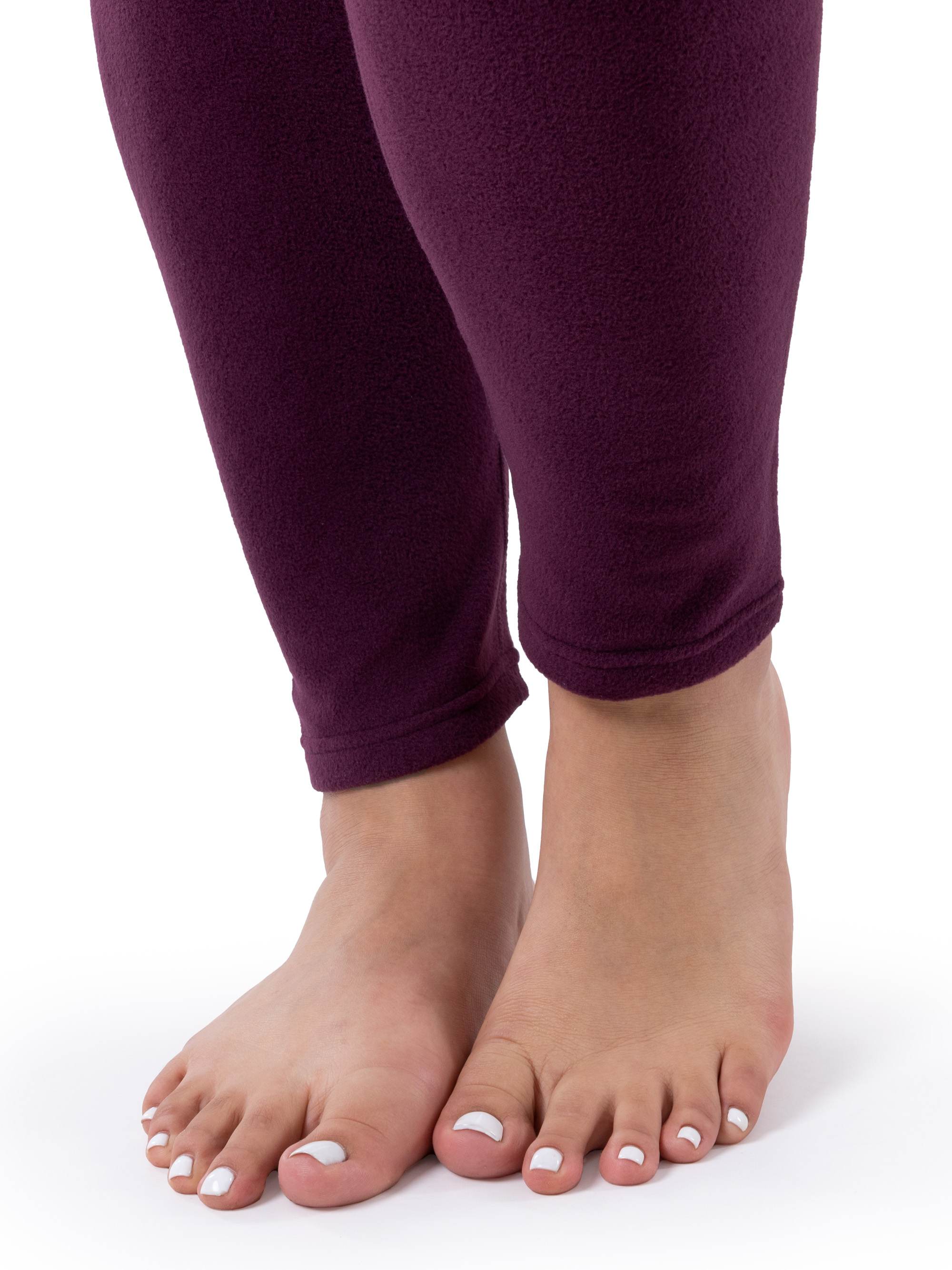 Fruit of the Loom Women's & Women's Plus Stretch Fleece Thermal Top and Bottom Set