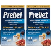 2 Pack Prelief Acid Reducer Tablets, 120 Count Each