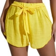 thumbnail image 2 of HAIJIE Swim Shorts Women Stretchy High Waisted Beach Shorts Womens Shorts Athletic for Girlfriend Women Summer Pull on Short, 2 of 8