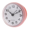thumbnail image 1 of 2x Reloj de de Fácil Lectura con Números Grandes, Resistente Al Agua, con Ventosa, para Baño/viaje, Rosa/blanco perfecl Reloj de pared de succión de baño, 1 of 8
