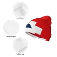 thumbnail image 3 of Pofeuu USA Switzerland Print Beanie Hat for Men Women Knit Winter Hat Warm Cuffed Skull Beanie Slouchy Soft Unisex, 3 of 6