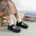 thumbnail image 2 of BURUDANI Girls Mary Jane T-Strap Flat Shoes, School Uniform Dress Shoes for Toddler/Little Kid, Casual Daily Wear & Special Occasions, 2 of 7
