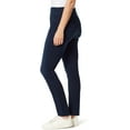 thumbnail image 2 of Gloria Vanderbilt Womens Amanda Straight Leg Jeans, Blue, 4, 2 of 5