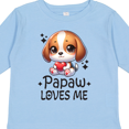 thumbnail image 4 of Inktastic Papaw Loves Me Grandchild Puppy Boys or Girls Long Sleeve Toddler T-Shirt, 4 of 5