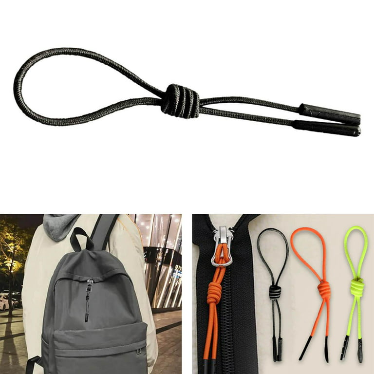 10Pcs Replacement Zipper Pull Cord Extender for Backpacks, Jackets