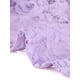 thumbnail image 5 of Cárdigan corto con lazo en la parte delantera para mujer Dobladillo con volantes Top transparente de encaje floral Morado Claro XL, 5 of 6