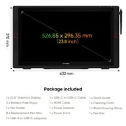 XPPen الفنان 23.8 في الرسم اللوحي 2 K QHD عرض الرسومات مع 20 مفاتيح الاختصار (مع اثنين من الأقلام)