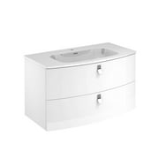 Rondo 100 Complete Vanity Unit in Gloss White