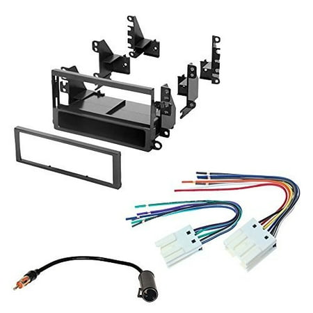 - nissan 1998 - 2004 frontier car stereo radio cd player receiver install mounting kit wire harness radio antenna adapter