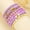 Purple, variant on Stackable Stretch Bracelet Set Gold Bohemian Clay Beads Bracelets 8Pcs Layered Bangle for Women