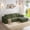 Green, variant on 94.5" Cloud Modular Sectional Sofa Couch with L-Shape Chaise,Modern Minimalist Upholstered Couches for Living Room Bedroom,Deep Seat Corner Couch,No Assembly Required