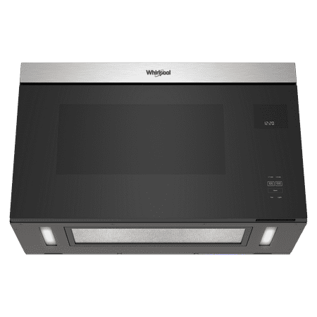 Whirlpool - 1.1 Cu. Ft. Over-the-Range Microwave with Flush Built-in Design - Stainless Steel