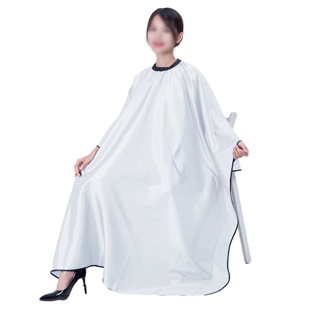 Cape de Coupe de Cheveux Imperméable pour Salon de Coiffure avec Design de Main Extensible