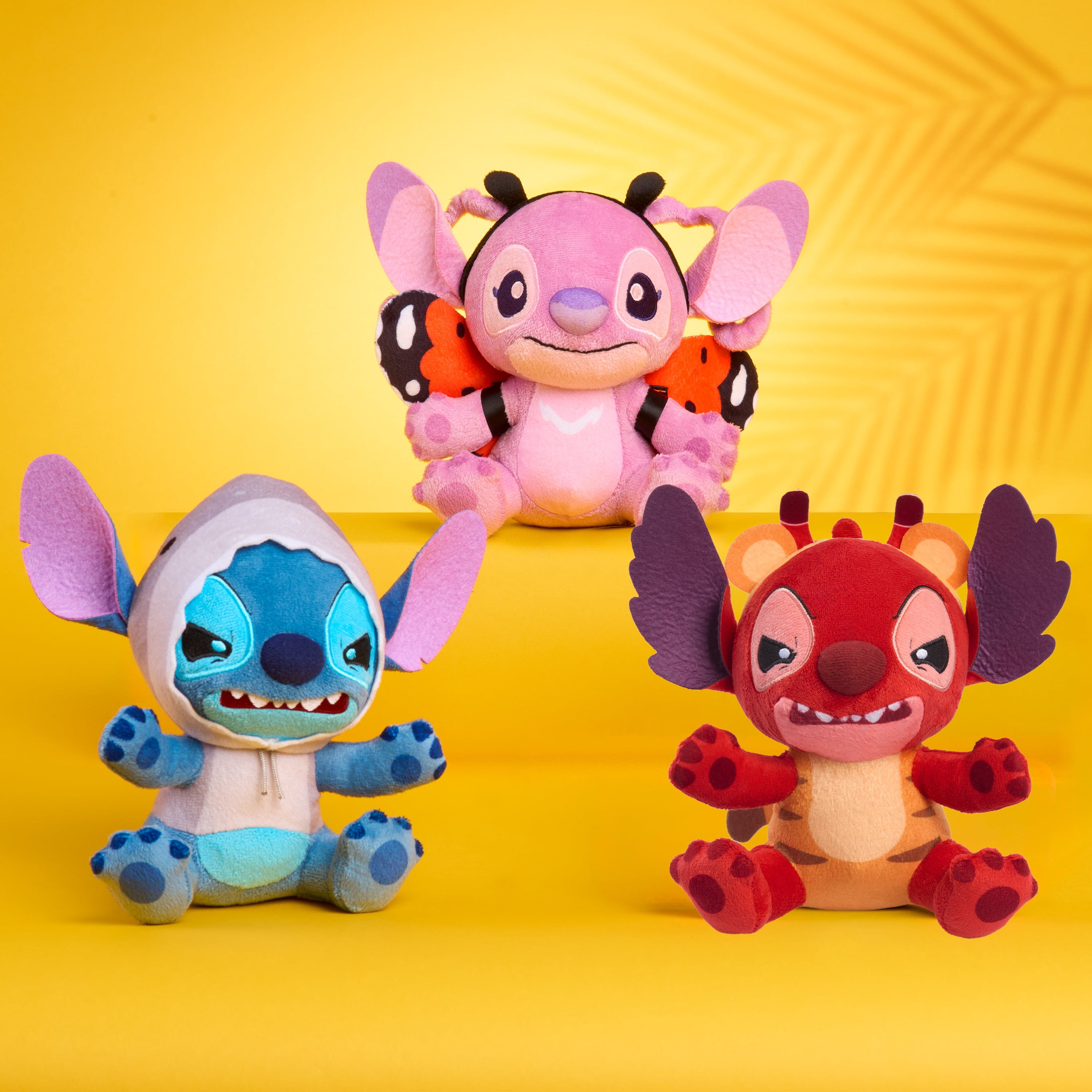 Disney Stitch Plush Collector Set, 4-Piece “Stitch Goes Wild” Plush Toys, Walmart Exclusive, Ages 3+