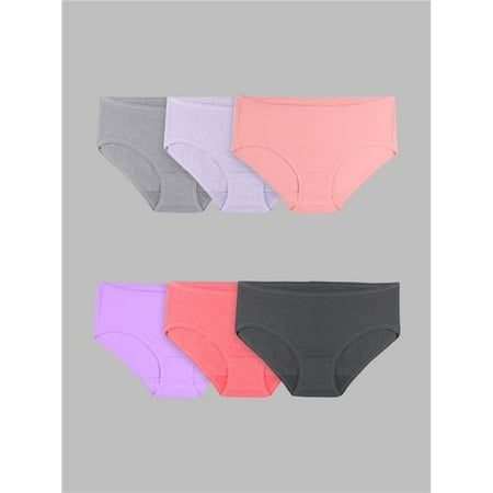 Ladies Assorted Color Panty Hipster  Size 6 - Pack of 6
