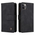 thumbnail image 3 of Case for iPhone 11 Pro Max Cover Zipper Pocket Wallet Case Magnetic Protective - Black, 3 of 5
