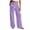 Purple, variant on Costeam Womens Striped Wide Leg Pants Drawstring High Elastic Waist with Side Pockets Loose Fit Straight Leg Lightweight Soft Breathable Casual Long Trousers Comfy Relaxed Fit Bottoms