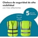 thumbnail image 3 of Chaleco de Seguridad Simonetta Vespetti Amarillo Talla S 5 Piezas, 3 of 4