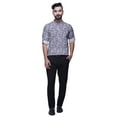 thumbnail image 2 of BESTMAN Chemises à Manches Retroussables Imprimées pour Hommes Kurta Courte Chemise à Col Mandarin, 2 of 6
