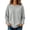 Gray, variant on Stralyhd Sweatshirt for Women Oversized Long Sleeve Crew Neck Sweaters 2026 Winter Casual Fashion Pullover Top Comfy Loose Outfits Clothes Basic Lounge Wear Dark Green XL