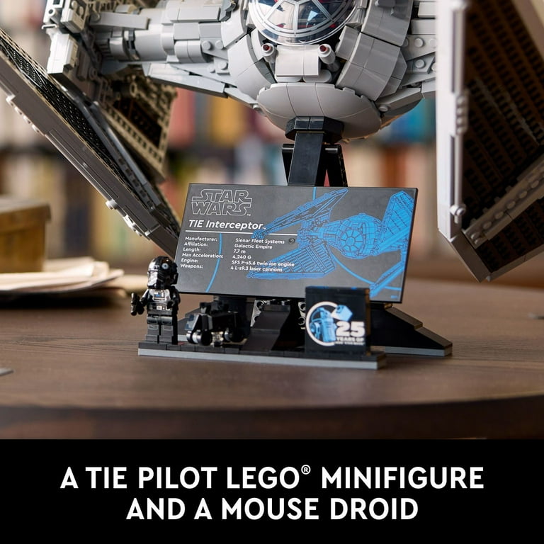 LEGO Star Wars Ultimate Collector Series TIE Interceptor Model Build and Display Star Wars Collectible 75382 Walmart