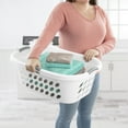 thumbnail image 5 of Sterilite 1.25 Bushel Ultra™ HipHold Laundry Basket White Set of 4, 5 of 6