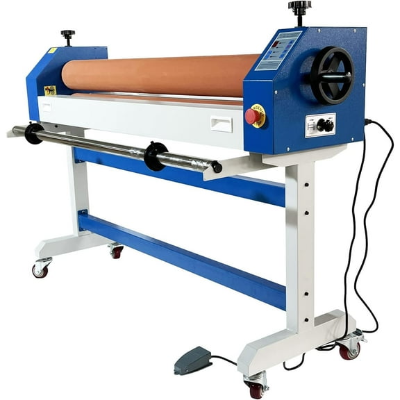 PreAsion 51" (1300MM) Electric/Manual Cold Laminating Machine Soft Rubber Roller Laminating Machine