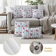 thumbnail image 2 of 2 Pack Outdoor Waterproof Throw Pillow Covers,Watercolor Cherry Red Fruit Art Decorative Square Patio Pillowcases for Chair Couch Sofa 16x16in, 2 of 9