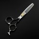 thumbnail image 4 of Tijeras profesionales para cortar el cabello de 6 pulgadas, de acero inoxidable al carbono, con estuche., 4 of 5