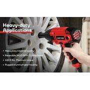 Eastvolt 800W Electric Impact Wrench, Heavy Duty 7.5 Amp Corded Max Torque 450 Ft-lbs 3400 RPM, 1/2 Inch with Hog Ring Anvil