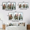 thumbnail image 4 of Designart "Asian Art peaceful Pagoda IV" Asian Wall Art Set Of 3 - Coral Asian Art Canvas Set For Living Room Decor, 4 of 7