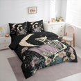 thumbnail image 4 of Homewish Gothic Western Skeleton Comforter Set 7pcs for Teen, Mystic Jungle Flower King Bedding Sets, Stars Starry Sky Reversible Bed Sheets, Microfiber Bedroom Decor, 4 of 8