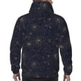 thumbnail image 7 of Kdxio Copper-Gold Gloss Outline Chrysanthemum Print Mens Casual Hooded Collar Drawstring Hoodies Pullover Sweatshirts Casual Long Sleeve Shirts-XX-Large, 7 of 7