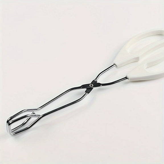 1pc, Food Tongs, Barbecue Tongs, Heavy Duty Scissor Serving Tongs, BBQ Grilling Tongs, Baking Tongs, Cookware Bread Clamp, Food Pliers For Buffet, BBQ Accessories, Grill Accessories