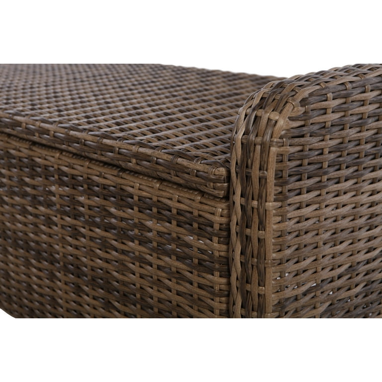 Better Homes Gardens Hawthorne Park Outdoor Storage Ottoman Walmart