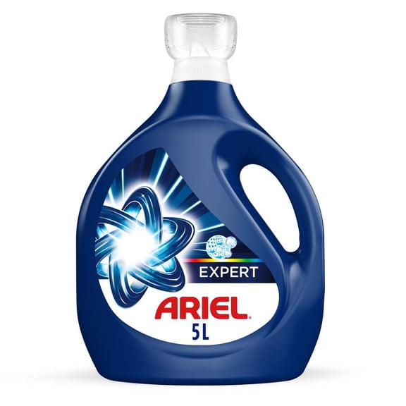 Detergente Líquido Ariel Expert, remueve manchas y cuida el color, 80 lavadas (5L)