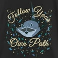 thumbnail image 2 of Girl's Pocahontas Meeko Follow Your Own Path  Graphic Tee Black X Small, 2 of 4