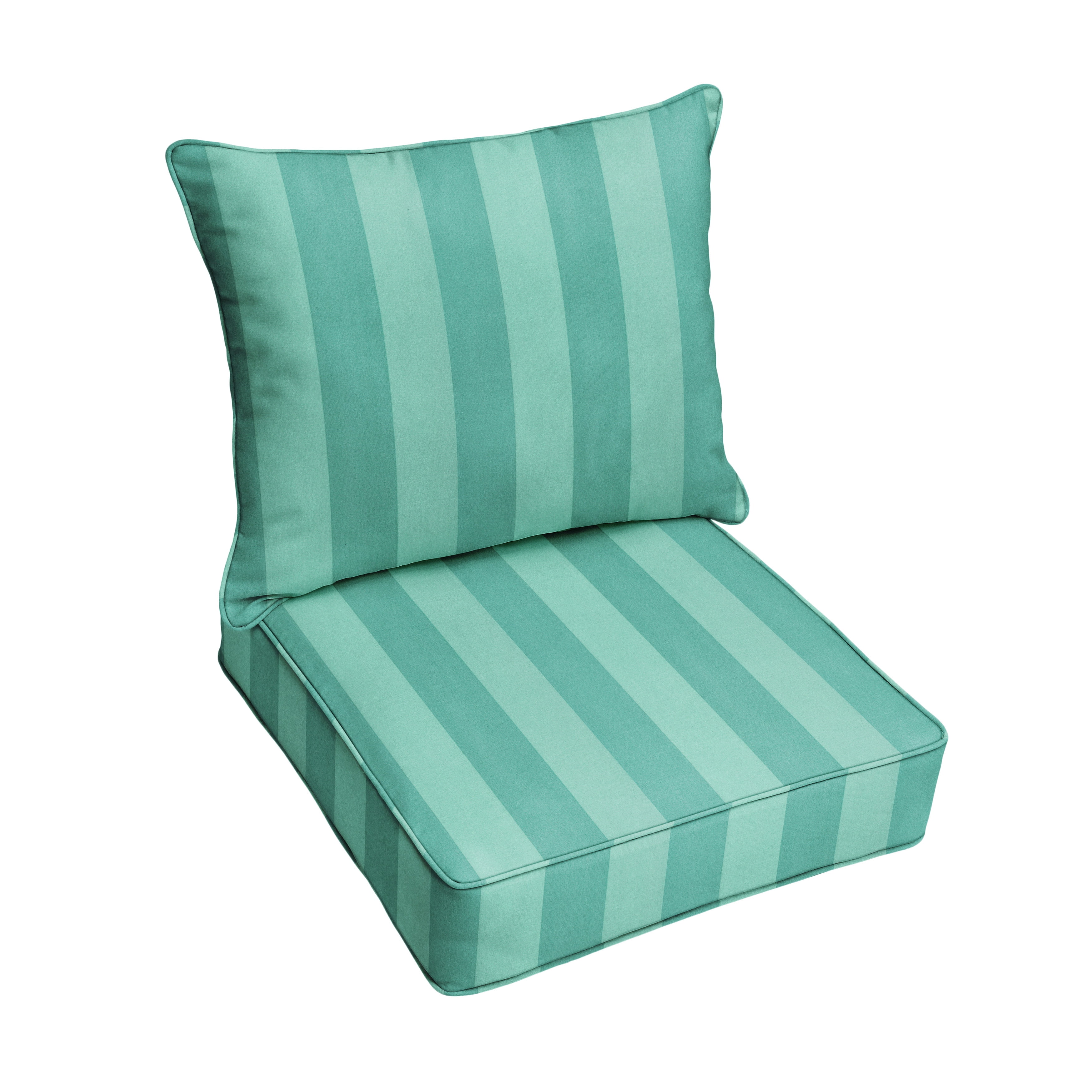 Sorra Home Preview Lagoon Indoor/Outdoor Corded Deep Seating Pillow and Cushion Set