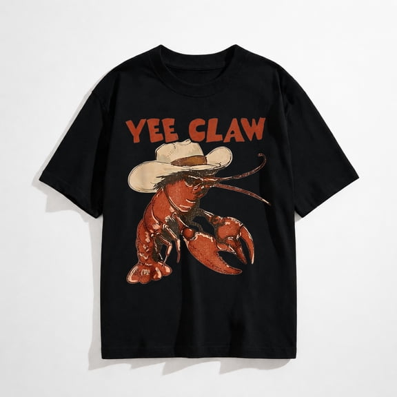 Yee Claw Funny Vintage Crawfish Boil Cajun Seafood Festival T-Shirt