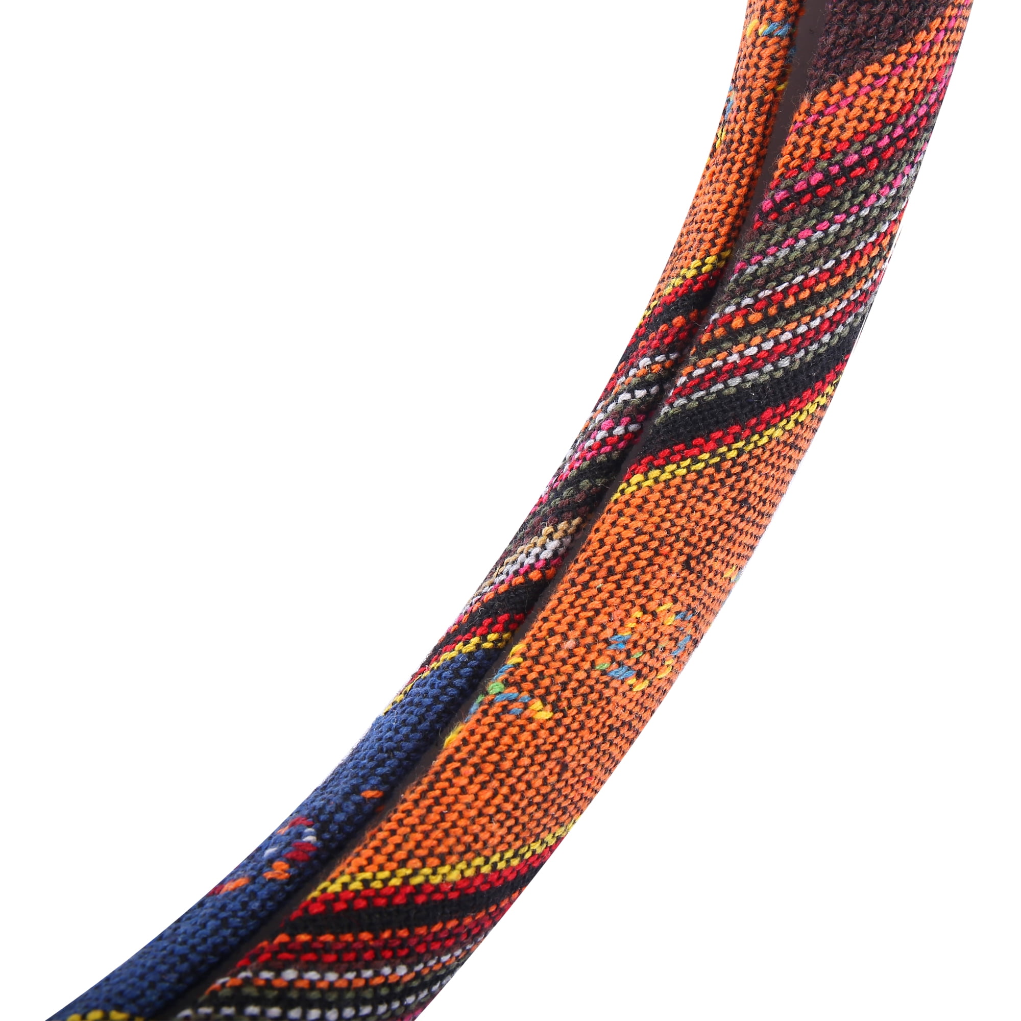 Unique Bargains 40cm/16" Linen Car Steering Wheel Cover Wear Resistant Multicolor Printing Pattern