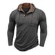 thumbnail image 5 of pstuiky camisa de manga larga para hombre, Suéter informal de color liso para hombre, cárdigan con botones, bolsillo, mangas largas y capucha tops de invierno para hombre l, 5 of 7