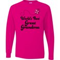 thumbnail image 3 of Inktastic Worlds Best Great Grandma Long Sleeve T-Shirt, 3 of 5