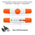 thumbnail image 3 of Collar LED para perro BSEEN, recargable por USB, de seguridad nocturna, naranja, 3 of 7