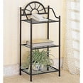 thumbnail image 1 of Bowery Hill Metal Sunburst Accent End Table in Black, 1 of 2